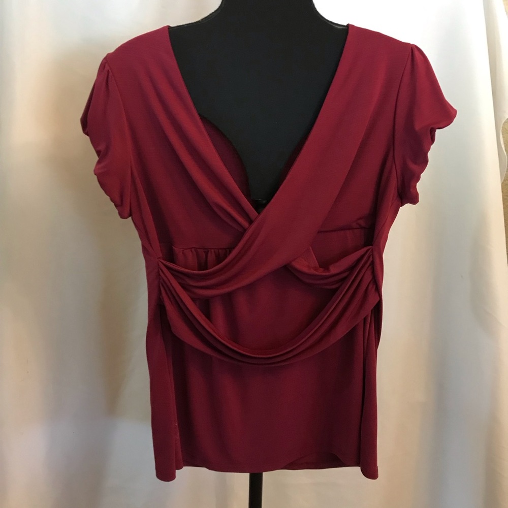 Red Blouse 1X